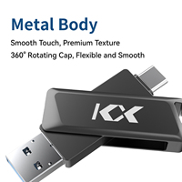 Memorias USB Metálicas Encriptadas con Logotipo Personalizado al por Mayor, USB 3.0 Tipo-C de 32GB/64GB, Nuevas OTG