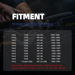 ปั๊มน้ำมัน Ultramindz สำหรับรถฟอร์ด F 150 F 250 F 350 Super Duty ปี 1992 1997 เครื่องยนต์ 4.9L 5.0L 5.8L 7.5L อะไหล่ทดแทนด้านหลัง - Product Image 2