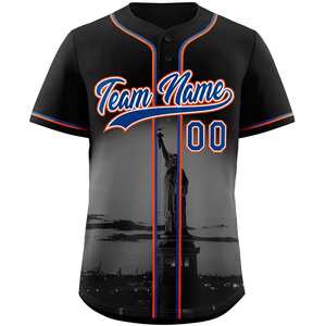 Ademende Plus Size Bedrukte Gepersonaliseerde Custom Logo Honkbal Shirt Op Maat Urban Style Heren Jeugd Honkbal Jersey - Product Image 4
