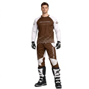 Ensemble de maillot et pantalon de motocross MX MTB unisexe pour adultes, manches longues, % polyester spandex/polyester, séchage rapide, respirant, tout confort - Product Image 1