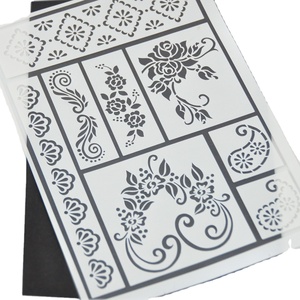 การออกแบบต่างๆรูปดอกไม้กาวลายฉลุ - Product Image 1