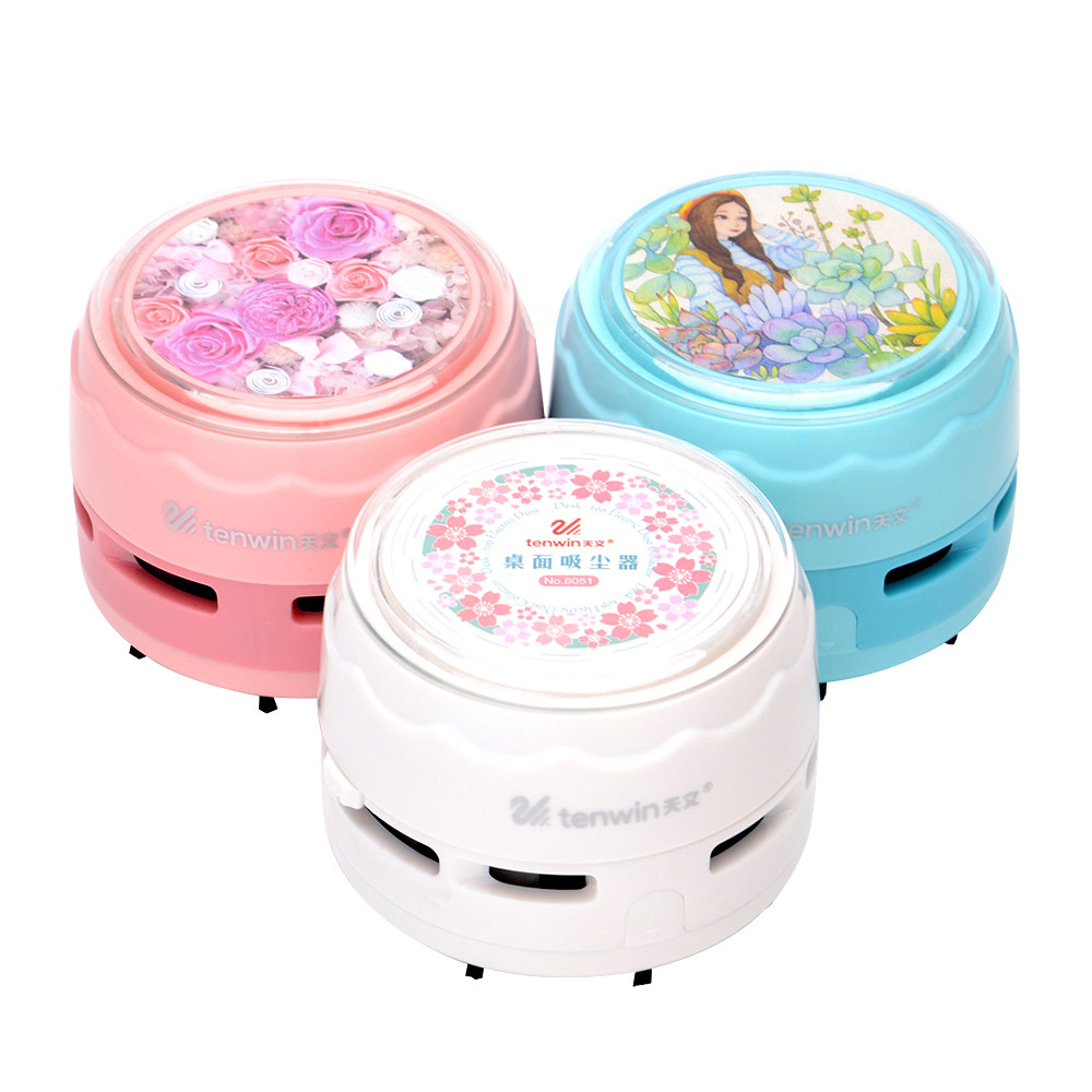 Tenwin 8051 - 3 цвета портативный вентилятор на батарейках Настольный уборочная машина для пыли пылесоса