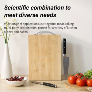 Tabla de cortar de bambú grande de lujo gruesa de cocina rectangular personalizada al por mayor de fábrica WDF - Product Image 4