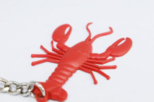 Personnalisé PVC Charme Animaux série porte-clés, Boston <span class=keywords><strong>homard</strong></span> Porte-clés En Caoutchouc - Product Image 5