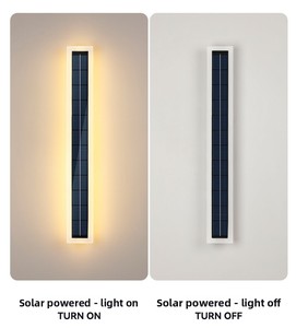 Lampe murale solaire <span class=keywords><strong>sans</strong></span> <span class=keywords><strong>fil</strong></span> pour extérieur, IP67, étanche, abat-jour en acrylique, lampe extérieure longue durée pour jardin - Product Image 4