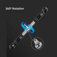 Poignée d'exercice Biceps Poignées Gym Fitness Sports Accessoires Tournant vers le haut Attachement Presse à triceps Tirez vers le bas Barre droite