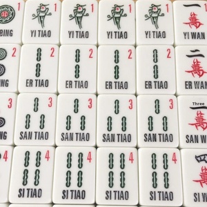 Oferta Especial: Fichas de Mahjong Americanas de Melamina con Procesamiento Personalizado, Fichas de Mahjong para Viajar, Jugar y Regalar - Product Image 4