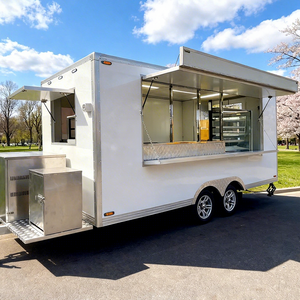 Remorque alimentaire d'extérieur entièrement équipée pour la torréfaction de chocolat et de noix, chariot à café, remorque de camion-<span class=keywords><strong>restaurant</strong></span> économique de Guangzhou à vendre aux États-Unis - Product Image 1