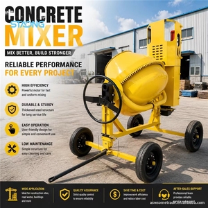 Mezcladora <span class=keywords><strong>de</strong></span> Concreto Móvil con Ruedas, Comúnmente Utilizada para Mezclar Concreto y Mortero <span class=keywords><strong>de</strong></span> Construcción en el Sitio - Product Image 1