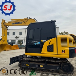 รถขุดตีนตะขาบ Komatsu PC60 มือสอง 6 ตัน ราคาถูก สีเดิมจากโรงงาน ประสิทธิภาพสูง พร้อมรับประกันเครื่องยนต์ 1 ปี - Product Image 1