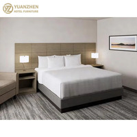 Ensemble de chambre à coucher d'hôtel de luxe sur mesure YuanZhen, mobilier moderne en chêne massif durable et écologique pour appartement