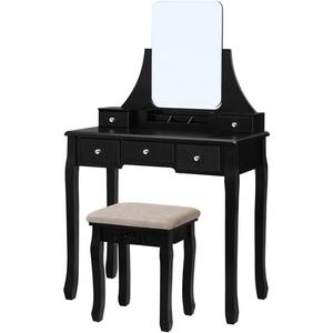 <span class=keywords><strong>VASAGLE</strong></span> Juego Con Espejo Grande Péché Marc Juego <span class=keywords><strong>De</strong></span> Tocador Par Dormitorio Maquillage <span class=keywords><strong>Coiffeuse</strong></span> <span class=keywords><strong>Coiffeuse</strong></span> Commode Chambre À Coucher - Product Image 1