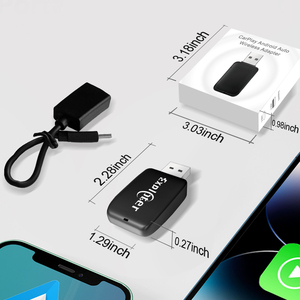 Phổ Cắm và chơi USB dongle mini 2 trong 1 kết nối có dây để không dây Carplay Android Auto adapter thông minh ai hộp - Product Image 6