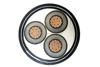 Câble d'alimentation haute tension XLPE SWA PVC Cuivre 1 KV 0.6 KV 185mm² 240mm² Construction 3 conducteurs Résistant au feu CE IP54 Classe A Yuekai