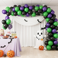 Ballons en latex de qualité supérieure, épais, vert, violet, noir, couleurs assorties, pack de ballons compatibles avec l'hélium, pour mariage, baby shower, festival