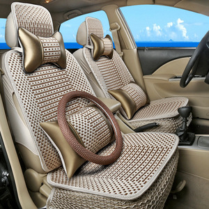 <span class=keywords><strong>Coprisedili</strong></span> Auto Universali in Acrilico/Poliestere Effetto Seta Ghiaccio per <span class=keywords><strong>Mazda</strong></span> <span class=keywords><strong>2</strong></span> OLIVER, Set Completo per Tutte le Stagioni - Product Image 2