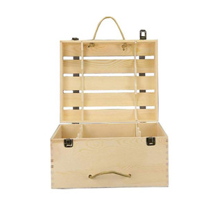 Mạnh Mẽ <span class=keywords><strong>Rope</strong></span> Nâng Xử Lý Hấp Dẫn Góc Tô Điểm Hộp Gỗ Cho Rượu Vang - Product Image 4