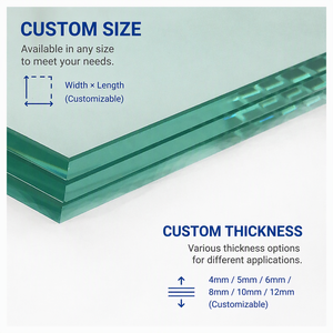 Verre feuilleté transparent PVB 6 mm 8 mm 0,38 0,76 <span class=keywords><strong>Prix</strong></span> au <span class=keywords><strong>m2</strong></span> - Product Image 2