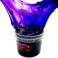 CHENXI Kit de slime gonflant populaire de la série Halloween, pâte à modeler éducative DIY, argile à modeler faite à la main, cadeau, slime super doux pour améliorer les compétences