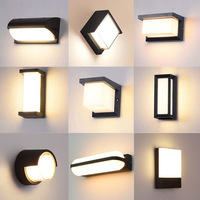 Applique murale de couloir, chambre à coucher, étanche IP65, cube réglable, lumière LED de jardin, lampe de porche, 6W 12W, lampe murale LED intérieure et extérieure