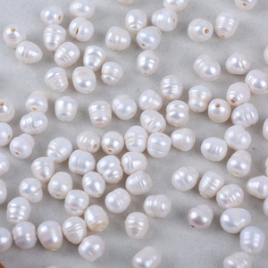 Perles en vrac en forme de riz, naturelles, d'eau douce, blanches et roses, de 11-12 mm, avec un grand trou de 2,5 mm, pour accessoires de collier DIY – Vente chaude - Product Image 4