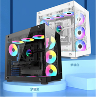 AntarcChill Popular Gaming Computer Cases Desktop Computer Case ATX USB3.0 PC Desk Case Casin Cabinet PC Casing