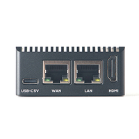 Carte de développement de mini routeur FriendlyElec NanoPi R3S-LTS RK3566 1 Go/2 Go + 0 Go EMMC avec boîtier métallique en option, kits de développement
