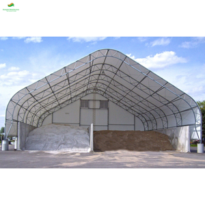 Abri d'auto moderne extérieur en acier PVC Auvent de garage en <span class=keywords><strong>bois</strong></span> traité thermiquement Poly motos Hangar de bâtiment de stockage de foin entrepôt en métal - Product Image 4