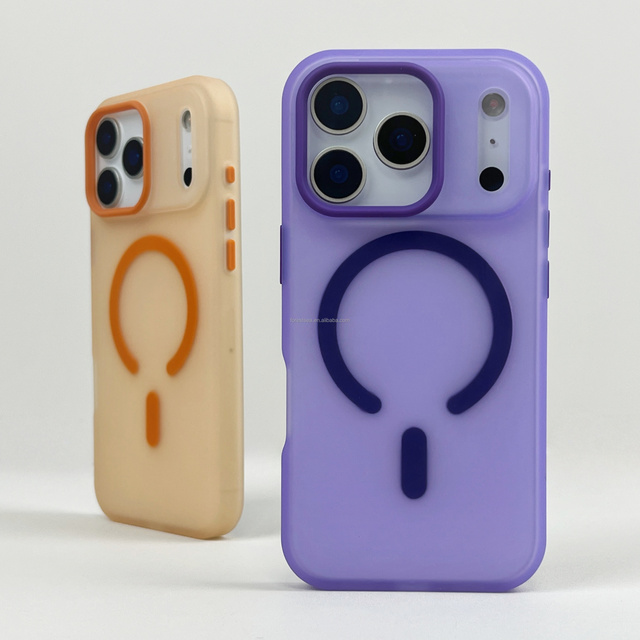 2.0MM Matte Magnetic Phone Case 2500 Gauss Strong Magnet Eco-Friendly TPU for iPhone 17 Pro Max 16 15 14 Telephone Accessories