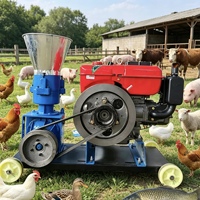 Machine à granulés d'aliments pour animaux de petite taille, directement de l'usine, 200 kg/h, granulateur d'aliments électrique, machine de traitement des aliments pour volailles, moteur en option