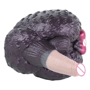 Masturbador Masculino de Silicona de Doble Canal G6627 Hyena Hip con Dildo de Animal, Vagina Real, Bolsillo para Pene, Fetiche, Estimulador de Pene, Muñeca Sexual - Product Image 3