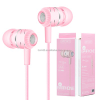 Écouteurs filaires intra-auriculaires en gros d'usine, casque de jeu stéréo Hi-Fi mains libres avec prise jack pour iPhone Samsung