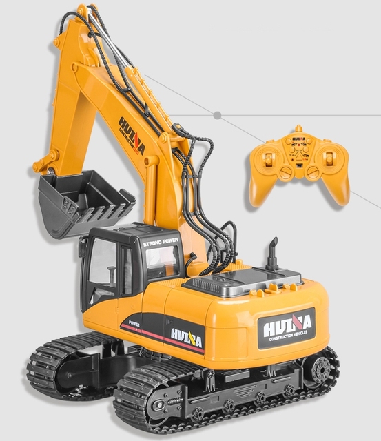 Huina 1350 /14 Fifteen-channel Alloy Remote-controlled Excavator Truck Toy