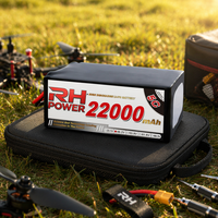 Baterai Semi Solid State 210Wh/KG 12S 46.2V 22000mAh 22Ah 10C Kepadatan Tinggi untuk Drone Industri Paket Baterai Lithium HV