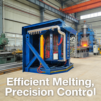 Unidad de Fusión Eléctrica de 10T con Revestimiento de Acero para Fundir Aluminio en Planta de Procesamiento de Metales, Control Preciso de Temperatura, Ahorro de Energía