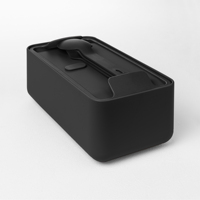 2025 Amerikaanse stijl zwarte polypropyleen lunchbox van hoge kwaliteit met één compartiment