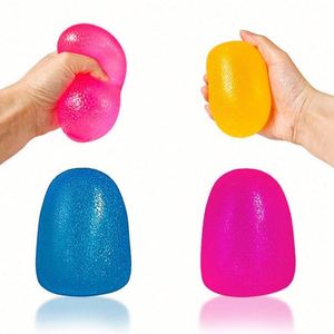 TPR Soft Fidget Gooey Gummy Squeeze Cube Squishy Stress Ball Toy Portable - Product Image 2