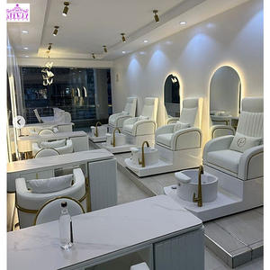 2025 Speway yeni varış hottest salon manikür pedikür sandalyeler salon için güzel pembe pedikür sandalyeler lüks - Product Image 3