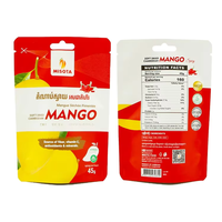 Sachet Doypack en plastique recyclable pour snacks, mangues séchées et aliments secs, avec logo personnalisé, imprimé par gravure et thermoscellable, vente en gros