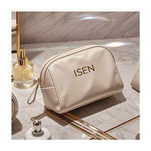 <span class=keywords><strong>ISEN</strong></span> Bolsa de Cosméticos Minimalista con Cierre, Gran Capacidad, Ecológica, Organizador de Maquillaje para Viaje, Estuche de Belleza - Product Image 3