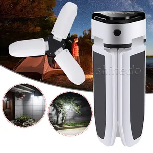 Solar Camping Tent Light Rechargeable Outdoor Portable Camping Fan 3 in 1 Car Luminous White Lamp OEM Solar Power Light Outdoor