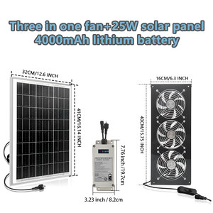 Tùy Chỉnh 3 1 Công Nghiệp Năng Lượng Mặt Trời Powered 4000MAh Pin Kit Nông Nghiệp Hệ Thống Thông Gió Cho Gia Cầm Trang Trại Kho OEM - Product Image 3