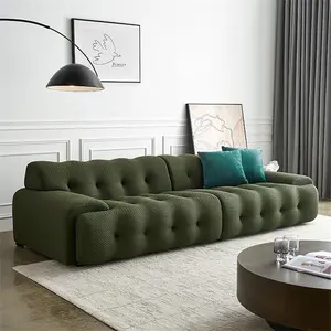 Maßge schneiderte moderne französische Design Home Sofa Möbel 3-Sitzer Stoff Ploum Stil Wohnzimmer Sofa Lounge Couch 2-Sitzer Sofa