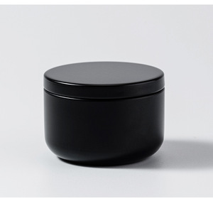 Taille de voyage 40g cire de soja bougie d'aromathérapie faite à <span class=keywords><strong>la</strong></span> main Style moderne Mini bougie d'huile essentielle bougie parfumée en étain noir - Product Image 6