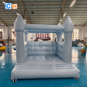 Maison de rebond en PVC bleu château plein d'entrain en plein air adultes fête enfants sautant maison de videur - Product Image 4