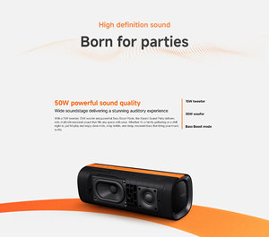 Loa Xiaomi Sound Party có đèn LED RGB, chống nước, vỏ nhựa ngoài trời, tích hợp USB, AUX, sử dụng pin - Product Image 2