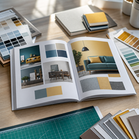 Impression de brochures et catalogues sur mesure, profil d'entreprise, vente en gros, papier mat brillant laminé, revêtement UV, couleur pleine, fabrication en usine