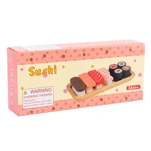 Детская деревянная комбинация суши, Японская еда, Когнитивная еда, подходящие кухонные игрушки