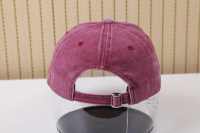 Casquette de baseball vintage à 5 panneaux pour adultes, non structurée, réglable, en denim délavé, avec boucle argentée en cuivre