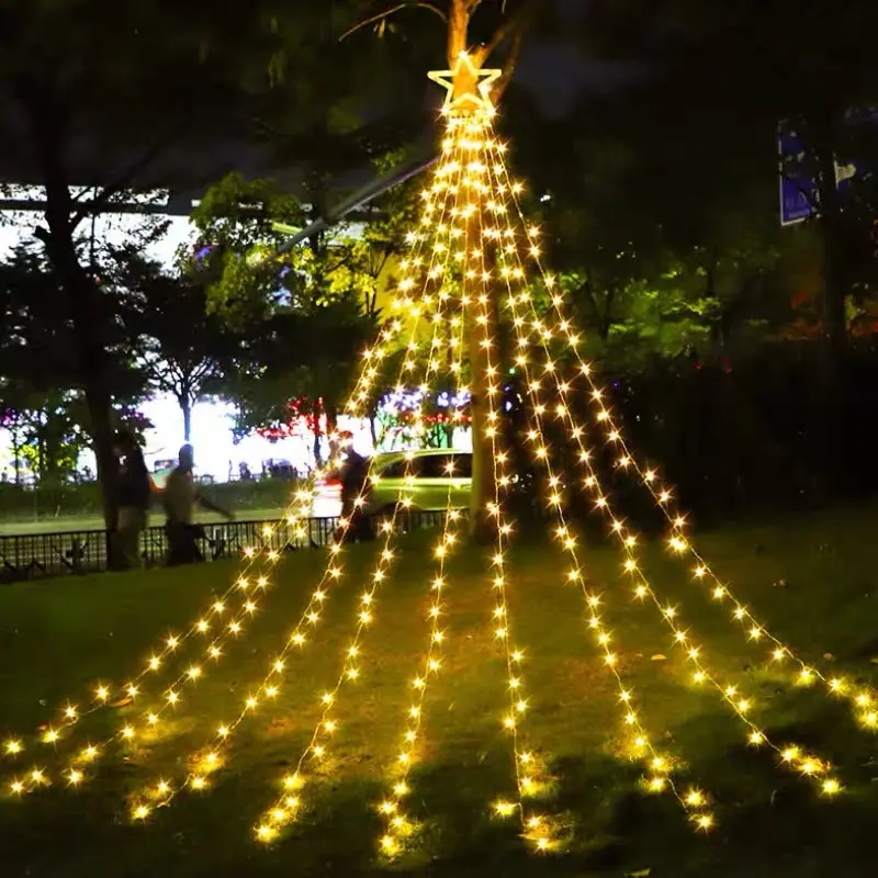 Solar Waterfall Fairy Lights